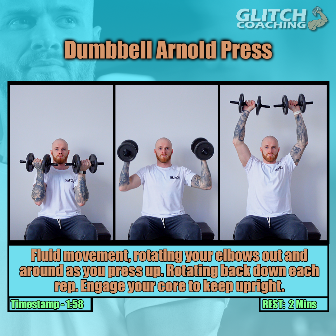 Dumbbell Arnold press workout explained glitch coaching ryan nettleship